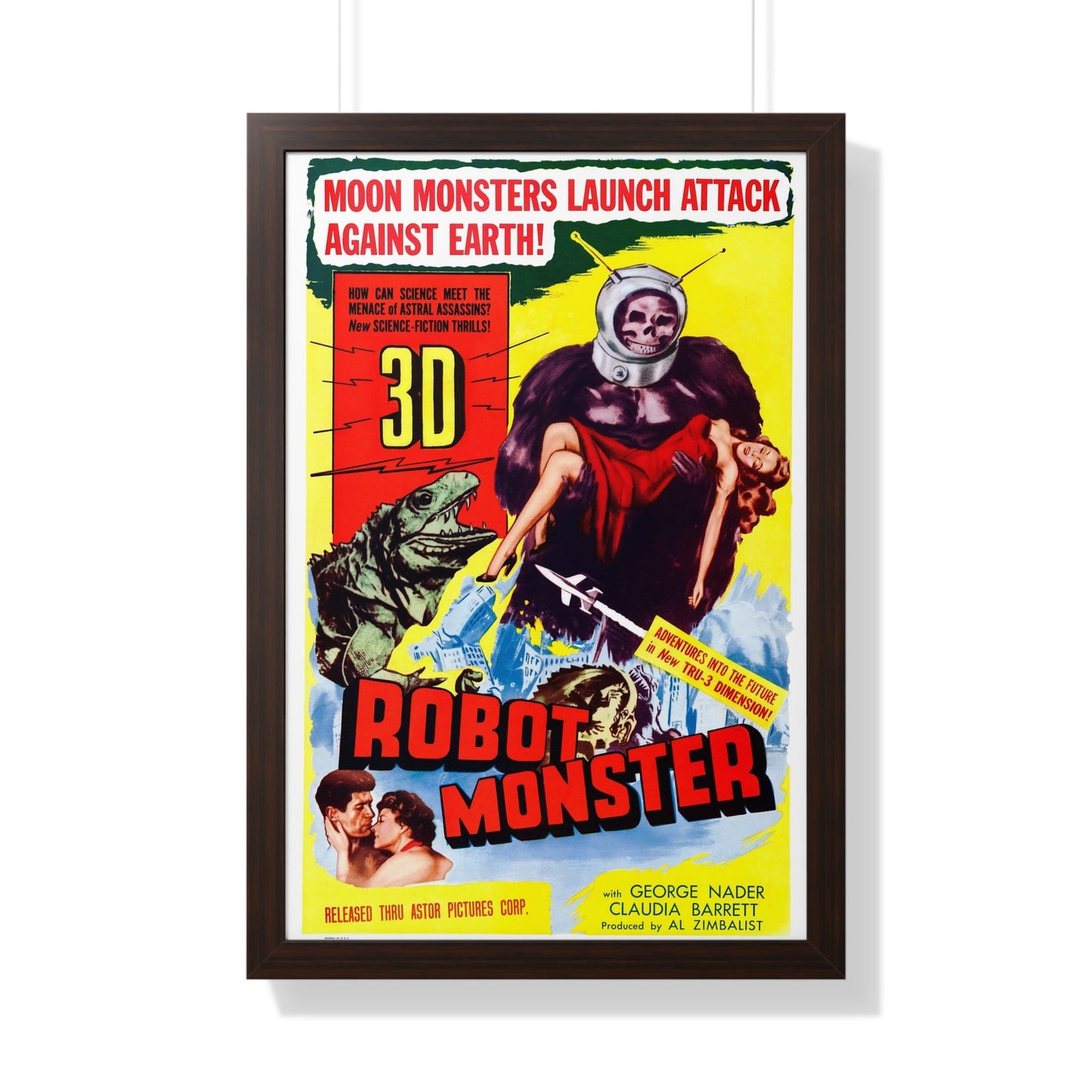 ROBOT MONSTER (2) 1953 - Framed Movie Poster-20" x 30"-The Sticker Space