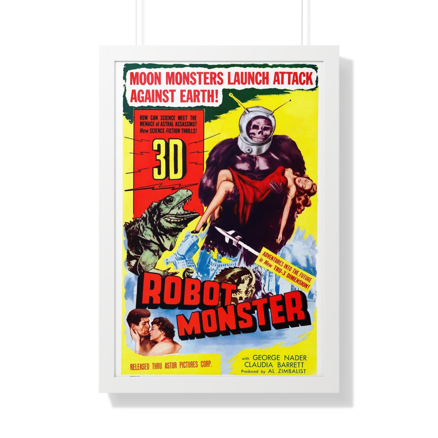 ROBOT MONSTER (2) 1953 - Framed Movie Poster-20" x 30"-The Sticker Space