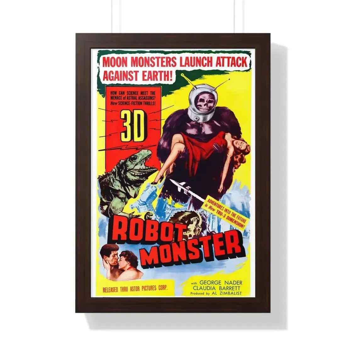 ROBOT MONSTER (2) 1953 - Framed Movie Poster - The Sticker Space