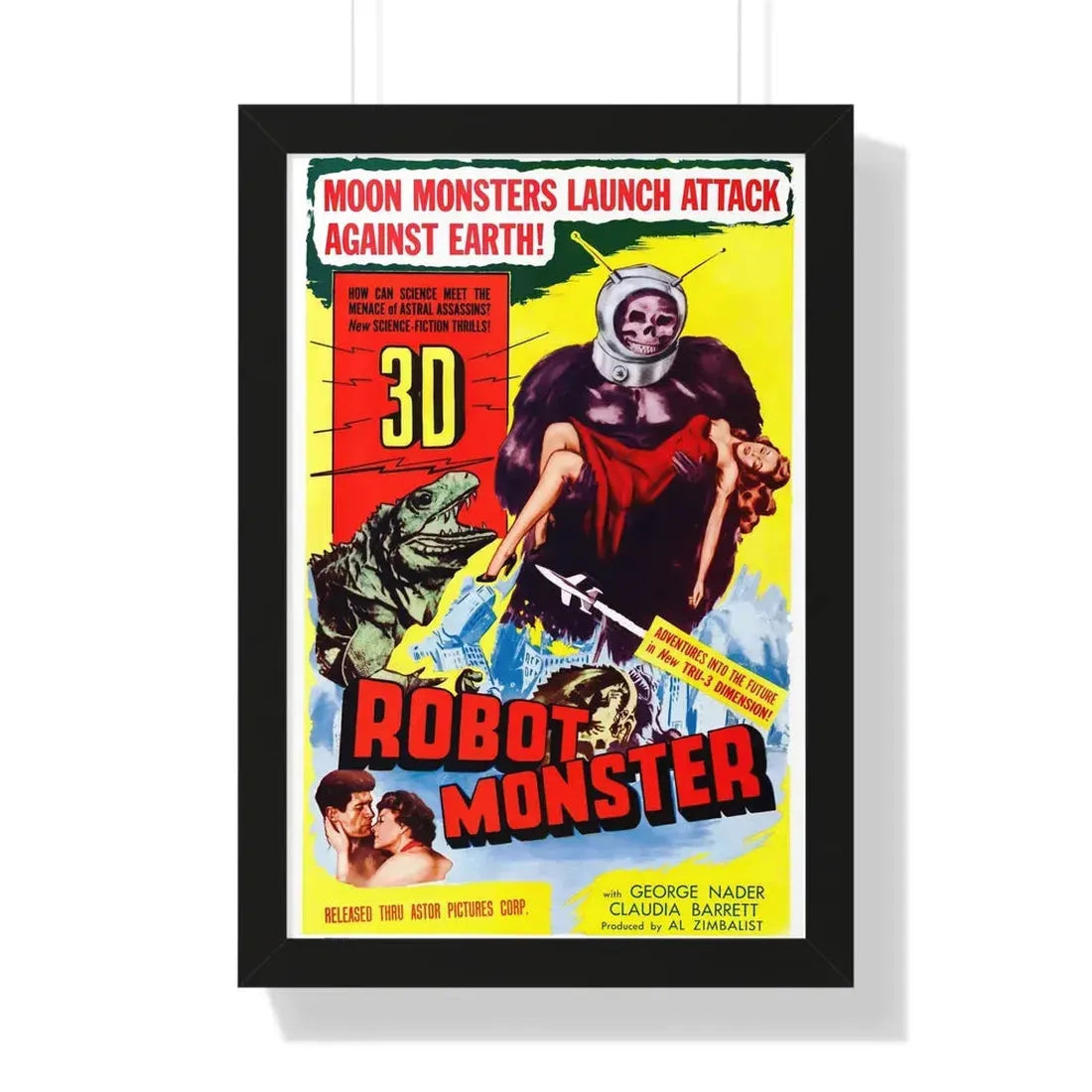 ROBOT MONSTER (2) 1953 - Framed Movie Poster - The Sticker Space
