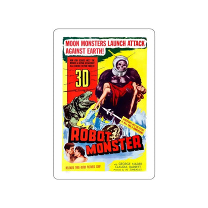 ROBOT MONSTER (2) 1953 Movie Poster STICKER Vinyl Die-Cut Decal 3 Inch - The Sticker Space