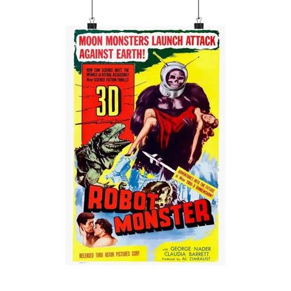 ROBOT MONSTER (2) 1953 - Paper Movie Poster 12″ x 18″ Matte - The Sticker Space