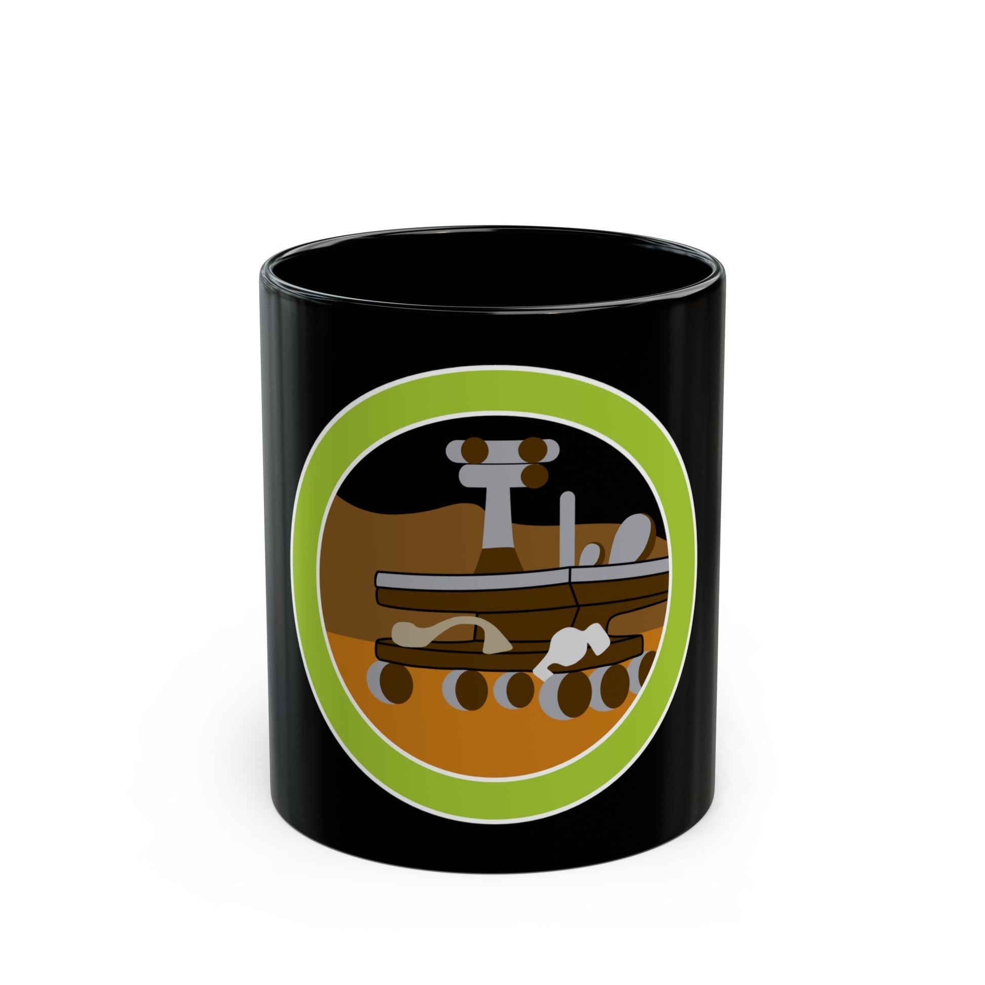 Robotics (Boy Scout Merit Badge) Black Coffee Mug-11oz-The Sticker Space