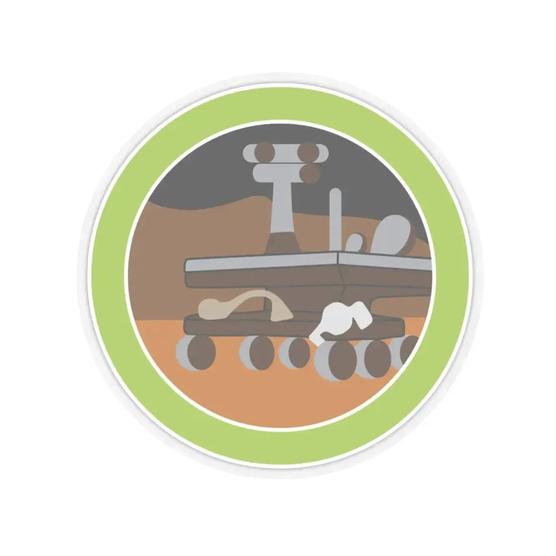 Robotics (Boy Scout Merit Badge) STICKER Vinyl Kiss-Cut Decal 6 Inch Transparent - The Sticker Space