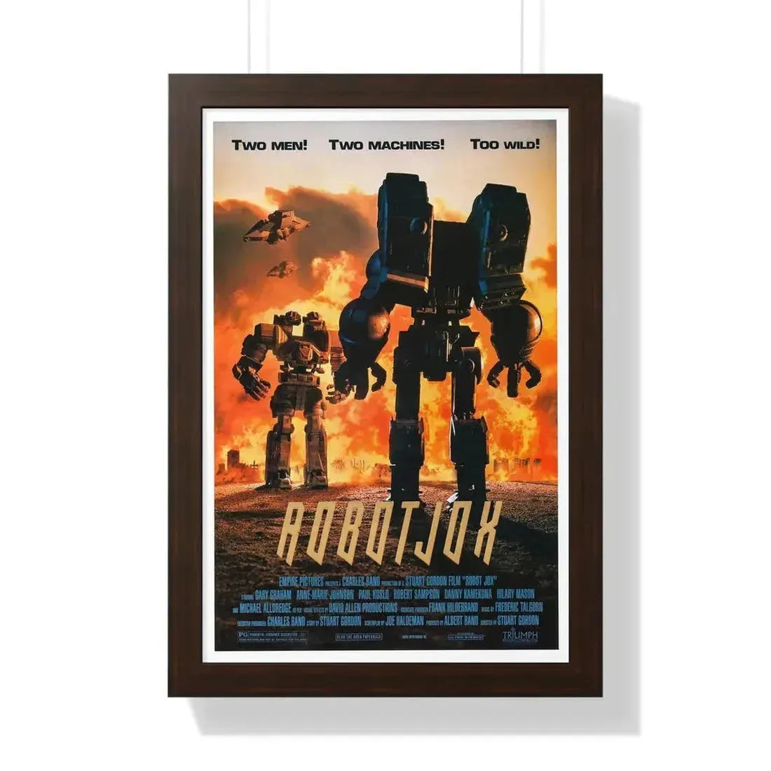 ROBOTJOX 1989 - Framed Movie Poster 16″ x 24″ Walnut - The Sticker Space