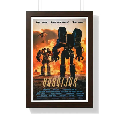 ROBOTJOX 1989 - Framed Movie Poster 16″ x 24″ Walnut - The Sticker Space
