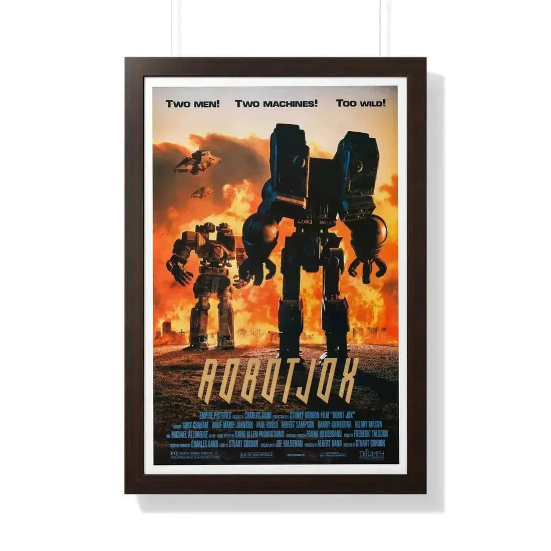 ROBOTJOX 1989 - Framed Movie Poster 20" x 30" Walnut - The Sticker Space
