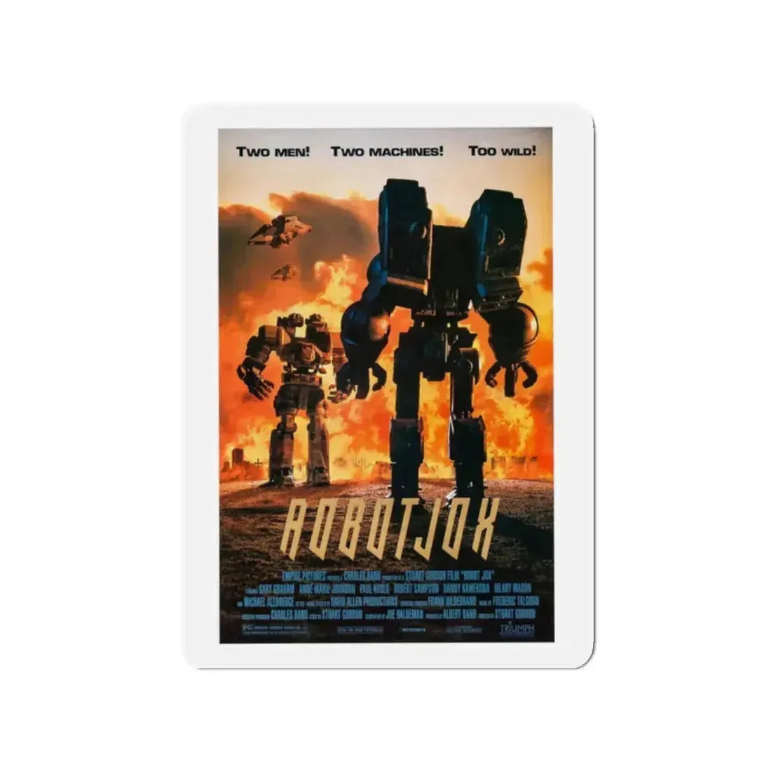 ROBOTJOX 1989 Movie Poster - Refrigerator Magnet 2 Inch Die-Cut - The Sticker Space