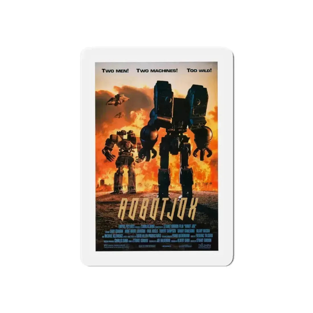 ROBOTJOX 1989 Movie Poster - Refrigerator Magnet 6 Inch Die-Cut - The Sticker Space