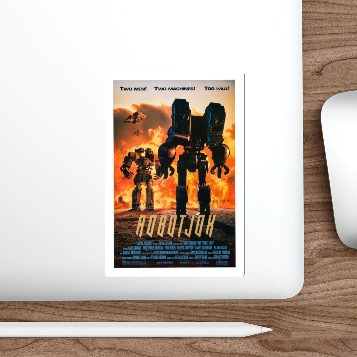 ROBOTJOX 1989 Movie Poster STICKER Vinyl Die-Cut Decal-The Sticker Space