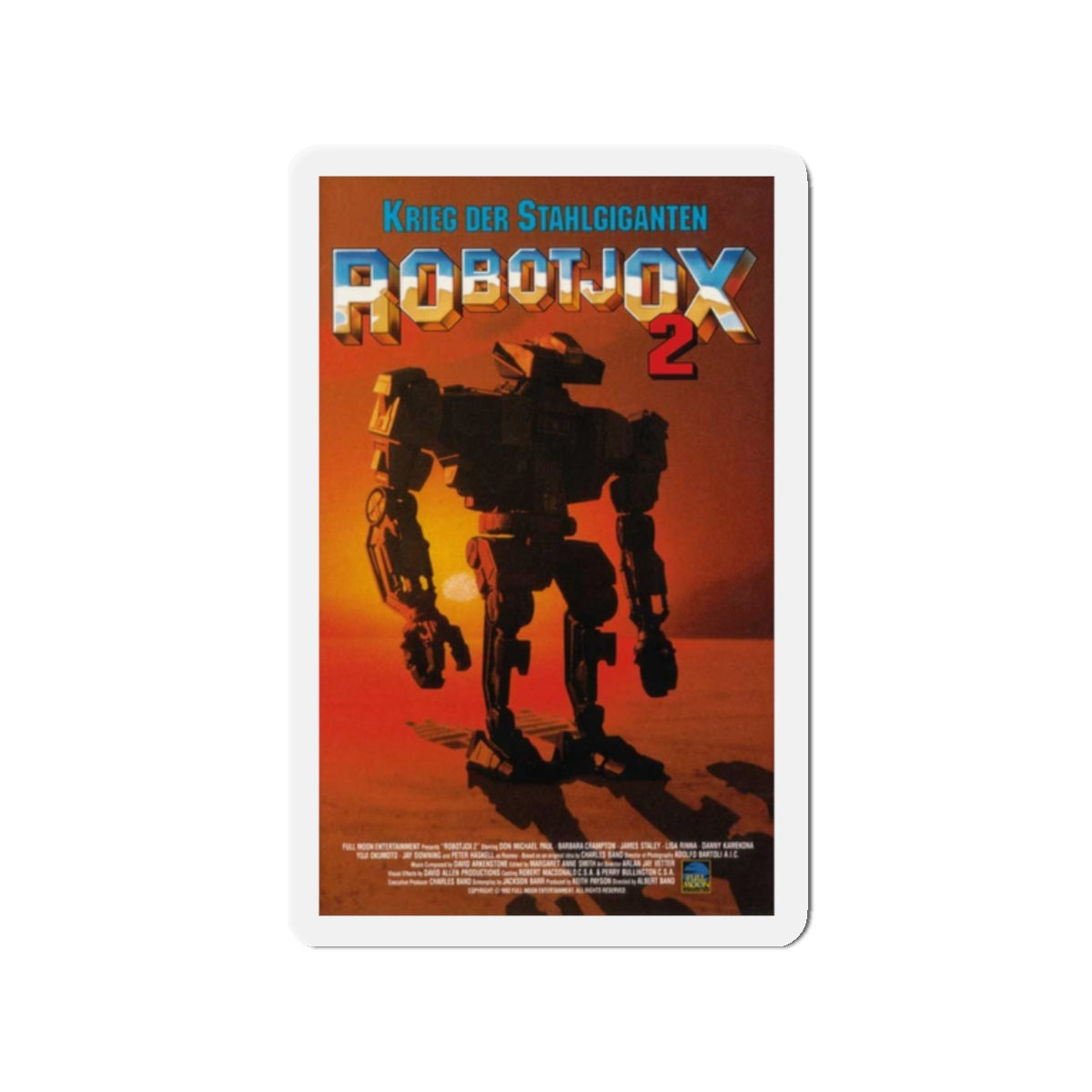 ROBOTJOX 2 (ROBOT WARS) 1993 Movie Poster - Refrigerator Magnet-2" x 2"-The Sticker Space