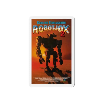 ROBOTJOX 2 (ROBOT WARS) 1993 Movie Poster - Refrigerator Magnet 4 Inch Die-Cut - The Sticker Space