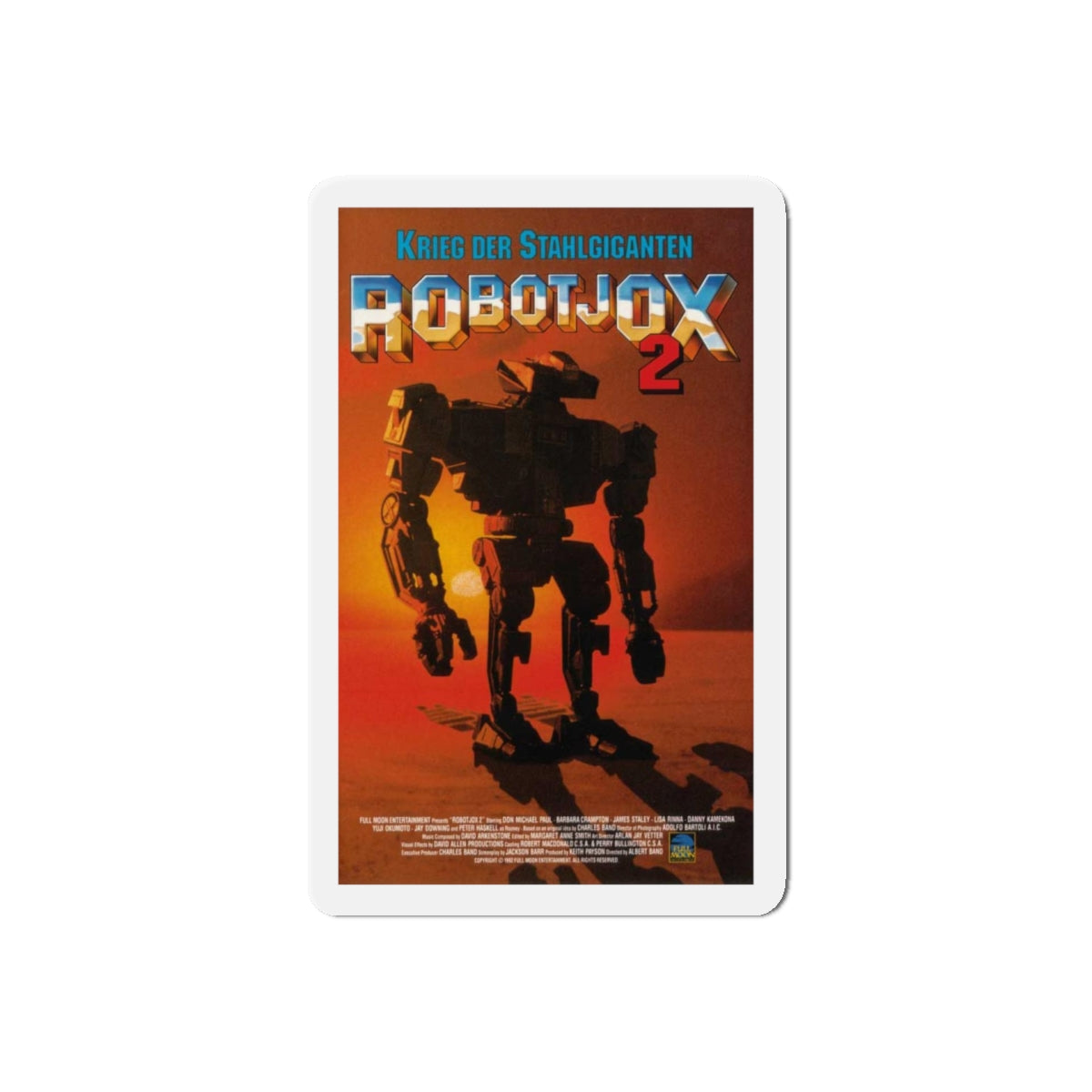 ROBOTJOX 2 (ROBOT WARS) 1993 Movie Poster - Refrigerator Magnet-5" x 5"-The Sticker Space