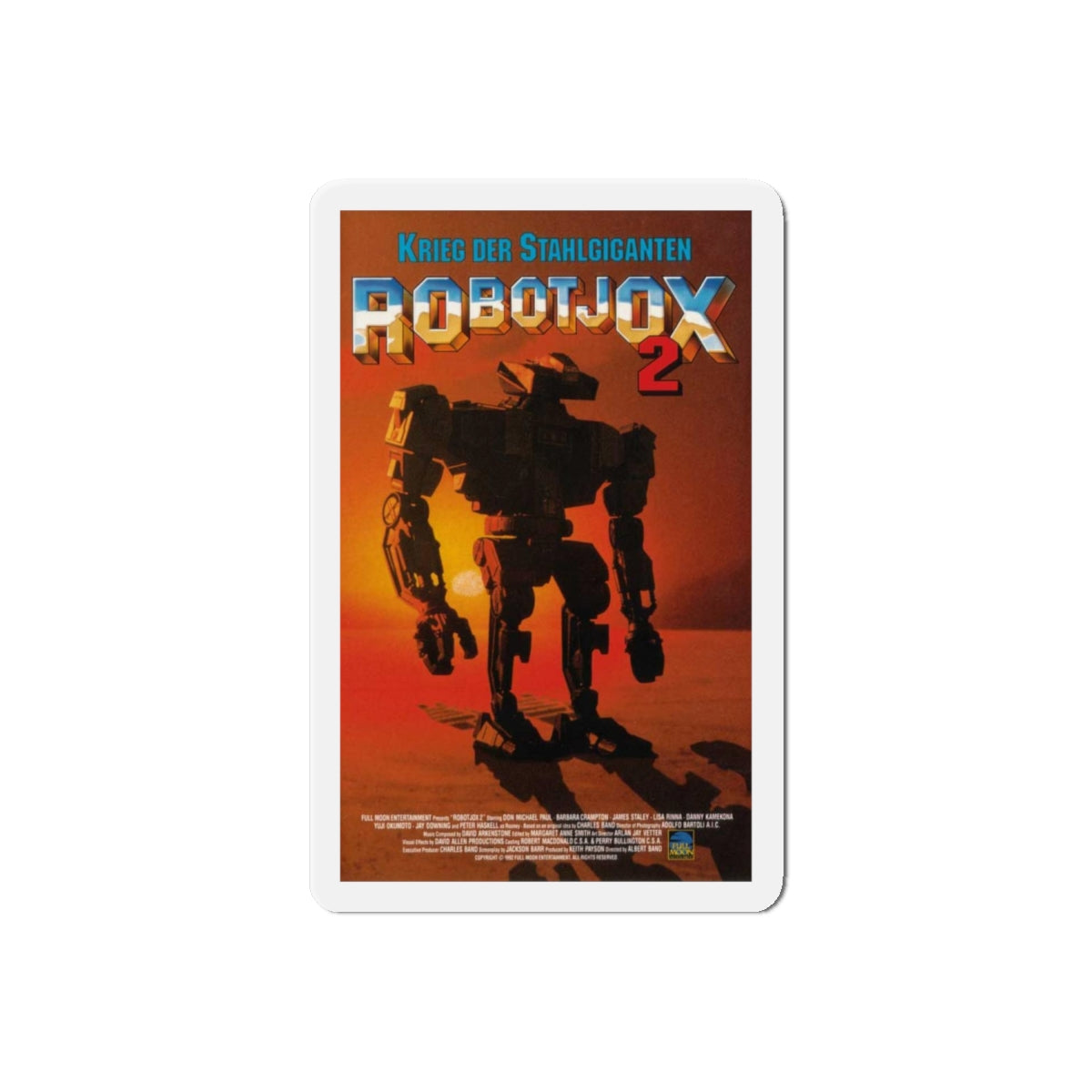 ROBOTJOX 2 (ROBOT WARS) 1993 Movie Poster - Refrigerator Magnet-6" × 6"-The Sticker Space