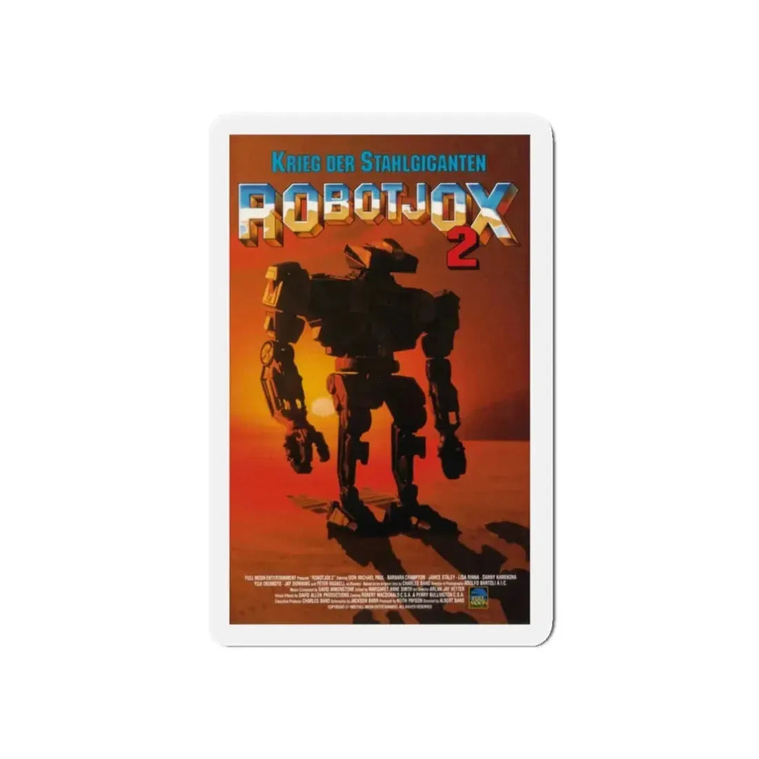 ROBOTJOX 2 (ROBOT WARS) 1993 Movie Poster - Refrigerator Magnet - The Sticker Space