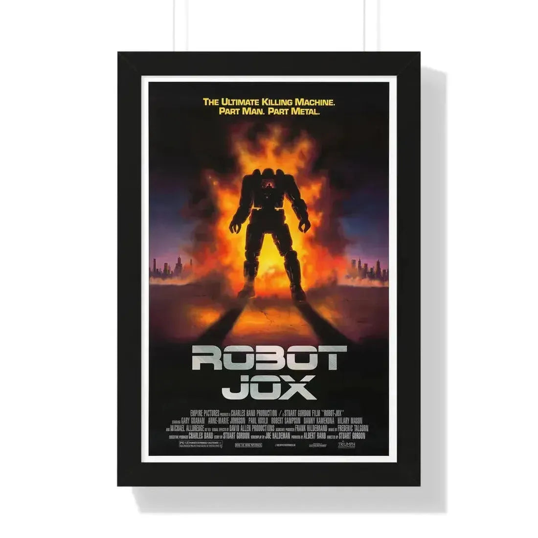 ROBOTJOX (TEASER) 1989 - Framed Movie Poster 16″ x 24″ Black - The Sticker Space