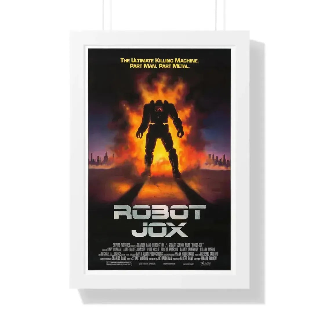 ROBOTJOX (TEASER) 1989 - Framed Movie Poster 16″ x 24″ White - The Sticker Space