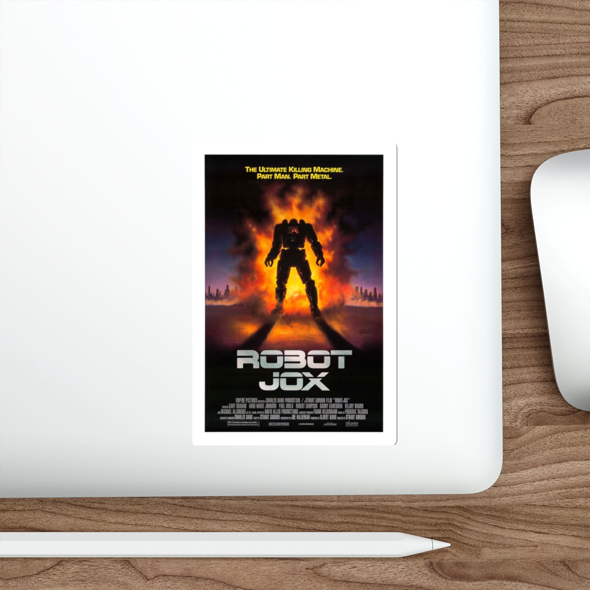 ROBOTJOX (TEASER) 1989 Movie Poster STICKER Vinyl Die-Cut Decal-The Sticker Space