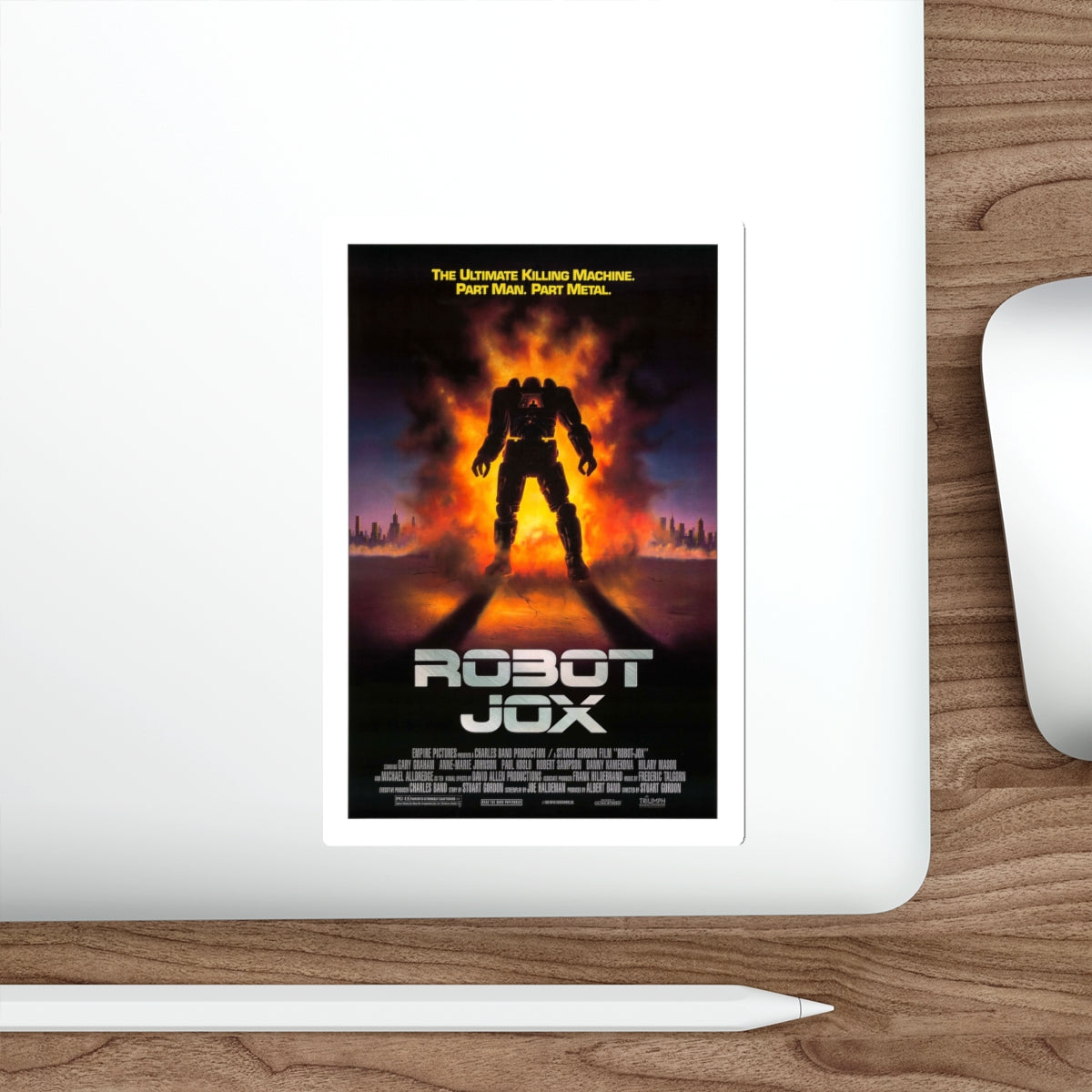 ROBOTJOX (TEASER) 1989 Movie Poster STICKER Vinyl Die-Cut Decal-The Sticker Space