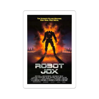ROBOTJOX (TEASER) 1989 Movie Poster - STICKER Vinyl Kiss-Cut Decal 4 Inch White - The Sticker Space