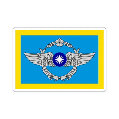 ROC Commanding General of Air Force Flag (China) STICKER Vinyl Kiss-Cut Decal 2 Inch White - The Sticker Space