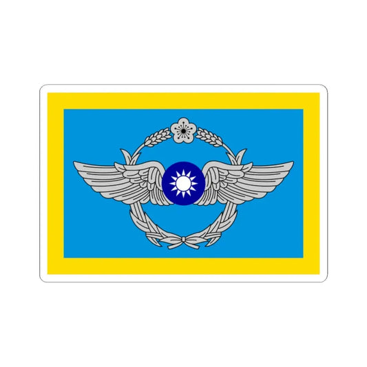 ROC Commanding General of Air Force Flag (China) STICKER Vinyl Kiss-Cut Decal 2 Inch White - The Sticker Space