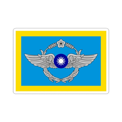 ROC Commanding General of Air Force Flag (China) STICKER Vinyl Kiss-Cut Decal 3 Inch White - The Sticker Space