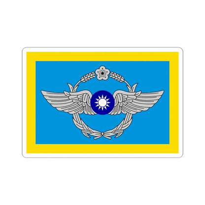ROC Commanding General of Air Force Flag (China) STICKER Vinyl Kiss-Cut Decal 4 Inch White - The Sticker Space