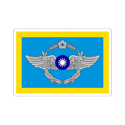 ROC Commanding General of Air Force Flag (China) STICKER Vinyl Kiss-Cut Decal 6 Inch White - The Sticker Space