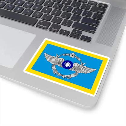 ROC Commanding General of Air Force Flag (China) STICKER Vinyl Kiss-Cut Decal - The Sticker Space
