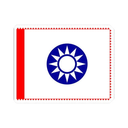 ROC County Guard Flag 1932-1949 (China) STICKER Vinyl Kiss-Cut Decal 2 Inch White - The Sticker Space