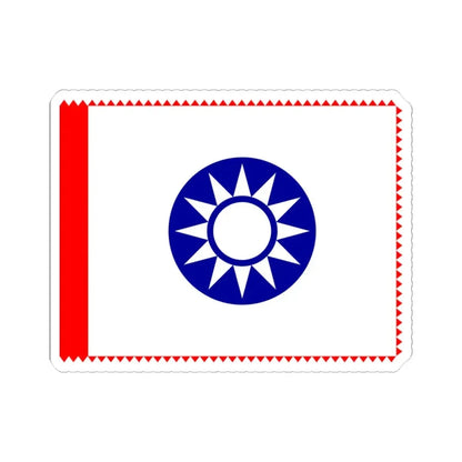 ROC County Guard Flag 1932-1949 (China) STICKER Vinyl Kiss-Cut Decal 3 Inch White - The Sticker Space