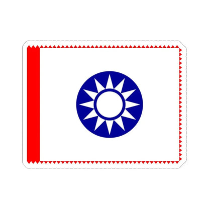 ROC County Guard Flag 1932-1949 (China) STICKER Vinyl Kiss-Cut Decal 6 Inch White - The Sticker Space