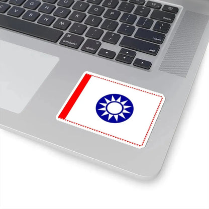 ROC County Guard Flag 1932-1949 (China) STICKER Vinyl Kiss-Cut Decal - The Sticker Space