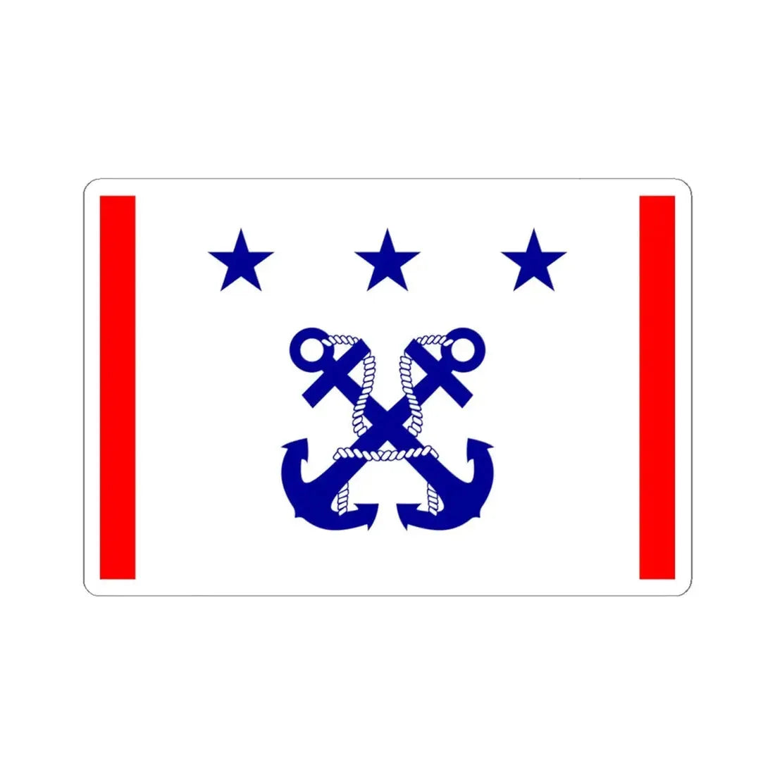 ROC Deputy Chiefs of General Staffs Flag 1947 (China) STICKER Vinyl Kiss-Cut Decal 6 Inch White - The Sticker Space