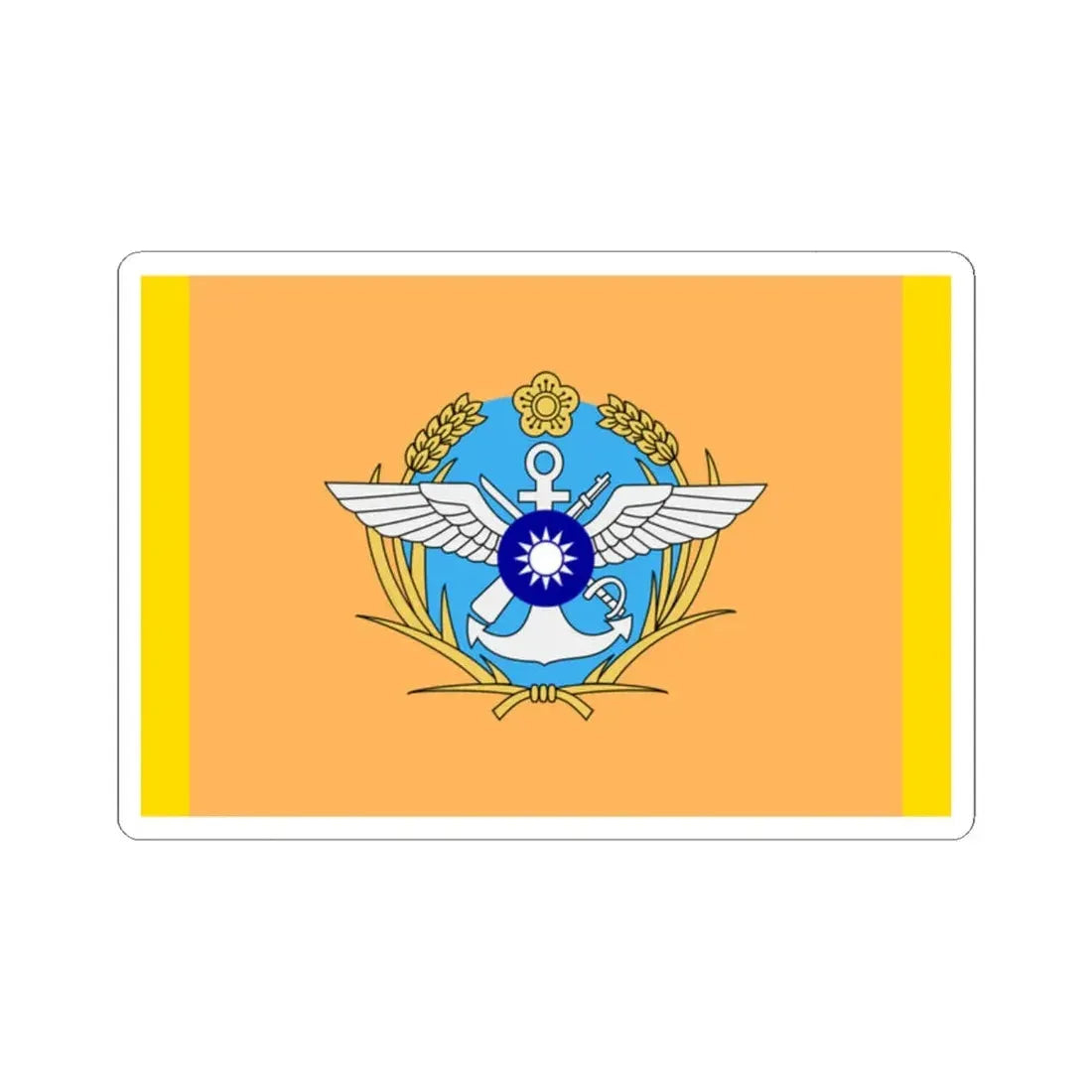 ROC Deputy Chiefs of General Staffs Flag (China) STICKER Vinyl Kiss-Cut Decal 2 Inch White - The Sticker Space
