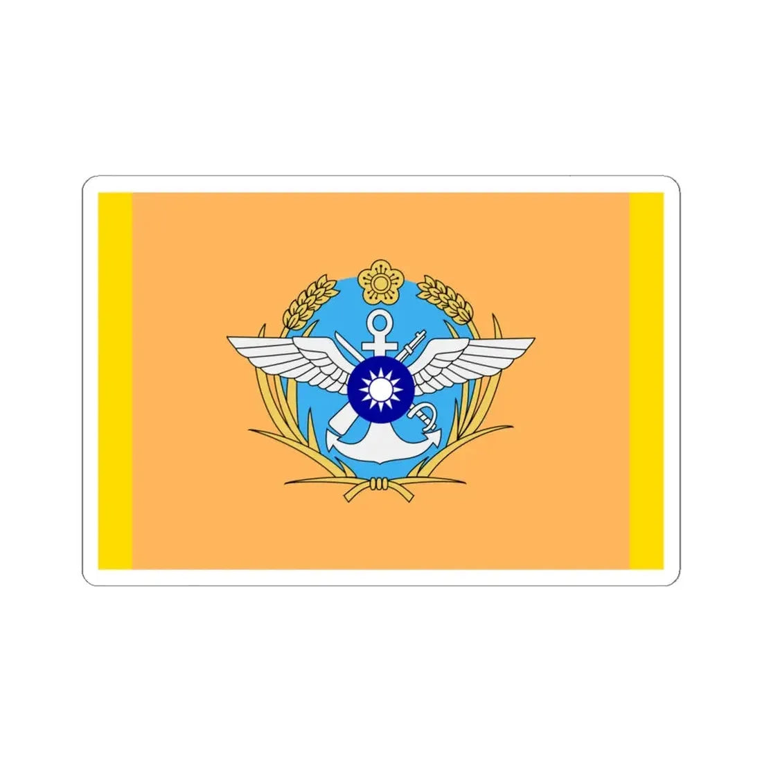 ROC Deputy Chiefs of General Staffs Flag (China) STICKER Vinyl Kiss-Cut Decal 6 Inch White - The Sticker Space