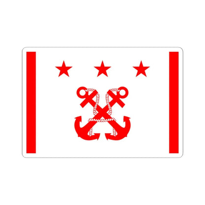 ROC Deputy Minister of National Defense Flag 1947 (China) STICKER Vinyl Kiss-Cut Decal 2 Inch White - The Sticker Space