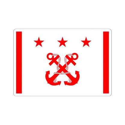 ROC Deputy Minister of National Defense Flag 1947 (China) STICKER Vinyl Kiss-Cut Decal 6 Inch White - The Sticker Space