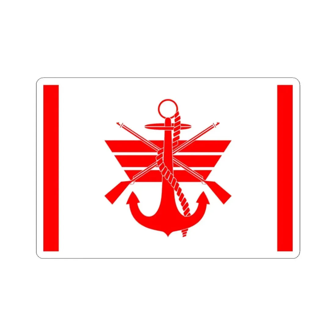 ROC Deputy Minister of National Defense Flag 1950 (China) STICKER Vinyl Kiss-Cut Decal 3 Inch White - The Sticker Space