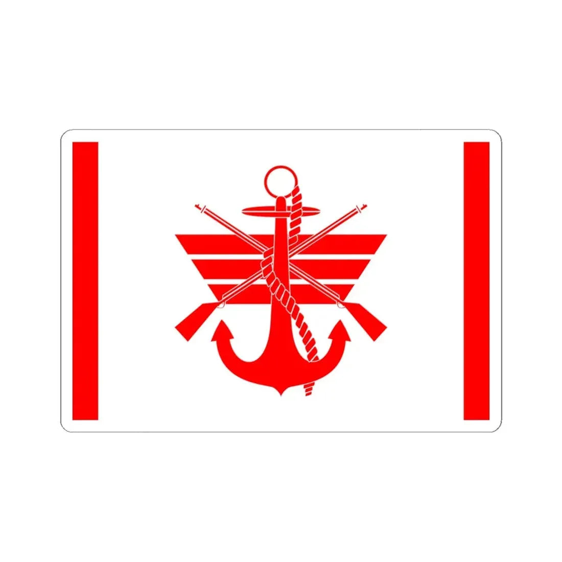 ROC Deputy Minister of National Defense Flag 1950 (China) STICKER Vinyl Kiss-Cut Decal 6 Inch White - The Sticker Space