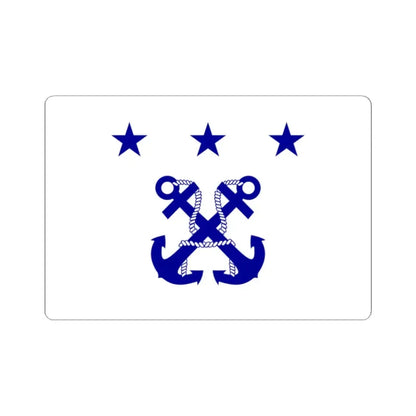 ROC General Chief of Staff of the Ministry of National Defense Flag 1947 (China) STICKER Vinyl Kiss-Cut Decal 2 Inch White - The Sticker Space