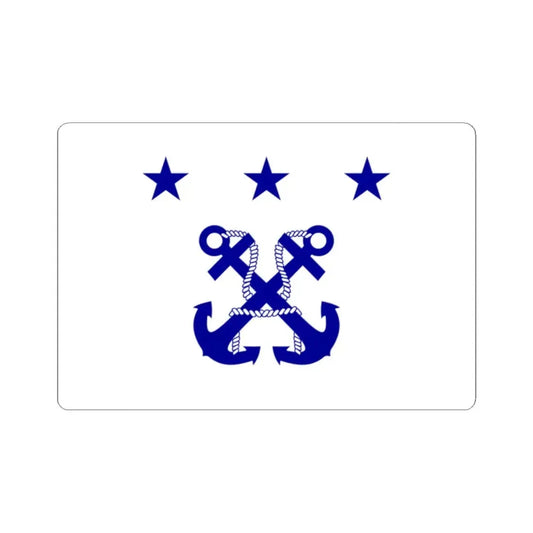 ROC General Chief of Staff of the Ministry of National Defense Flag 1947 (China) STICKER Vinyl Kiss-Cut Decal 2 Inch White - The Sticker Space