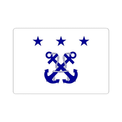 ROC General Chief of Staff of the Ministry of National Defense Flag 1947 (China) STICKER Vinyl Kiss-Cut Decal 4 Inch White - The Sticker Space