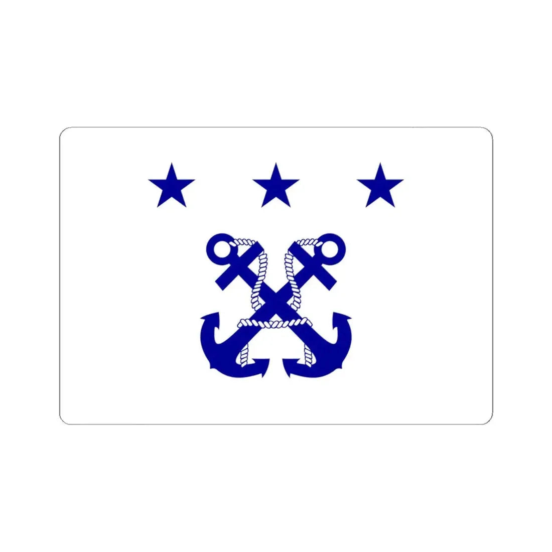 ROC General Chief of Staff of the Ministry of National Defense Flag 1947 (China) STICKER Vinyl Kiss-Cut Decal 6 Inch White - The Sticker Space