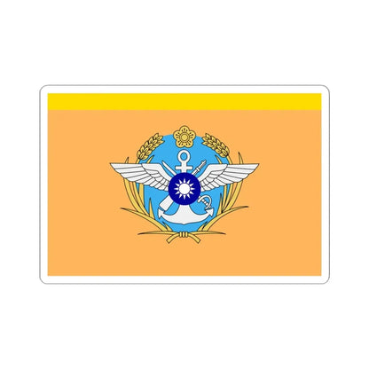 ROC General Political Warfare Department Directors Flag (China) STICKER Vinyl Kiss-Cut Decal 4 Inch White - The Sticker Space