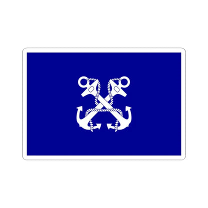 ROC Minister of Marine Flag (China) STICKER Vinyl Kiss-Cut Decal 2 Inch White - The Sticker Space