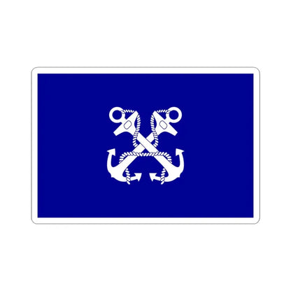 ROC Minister of Marine Flag (China) STICKER Vinyl Kiss-Cut Decal 3 Inch White - The Sticker Space