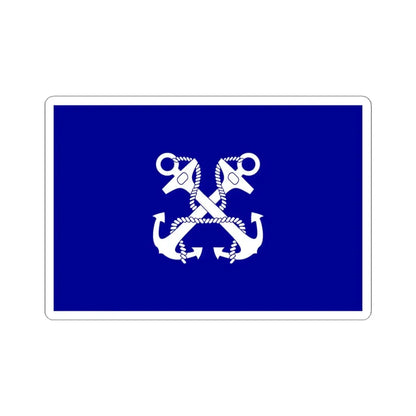 ROC Minister of Marine Flag (China) STICKER Vinyl Kiss-Cut Decal 4 Inch White - The Sticker Space