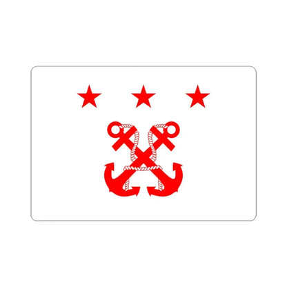 ROC Minister of National Defense Flag 1947 (China) STICKER Vinyl Kiss-Cut Decal 3 Inch White - The Sticker Space